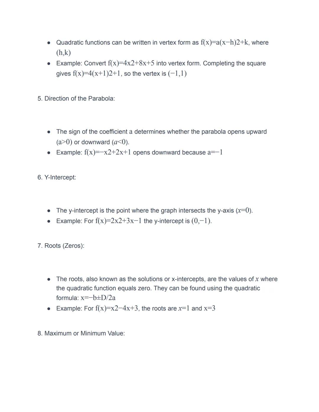 Quadratic functions are a fundamental part of algebra and are typically represented by
equations in the form of f(x)=ax2+bx+c, where a, b, a