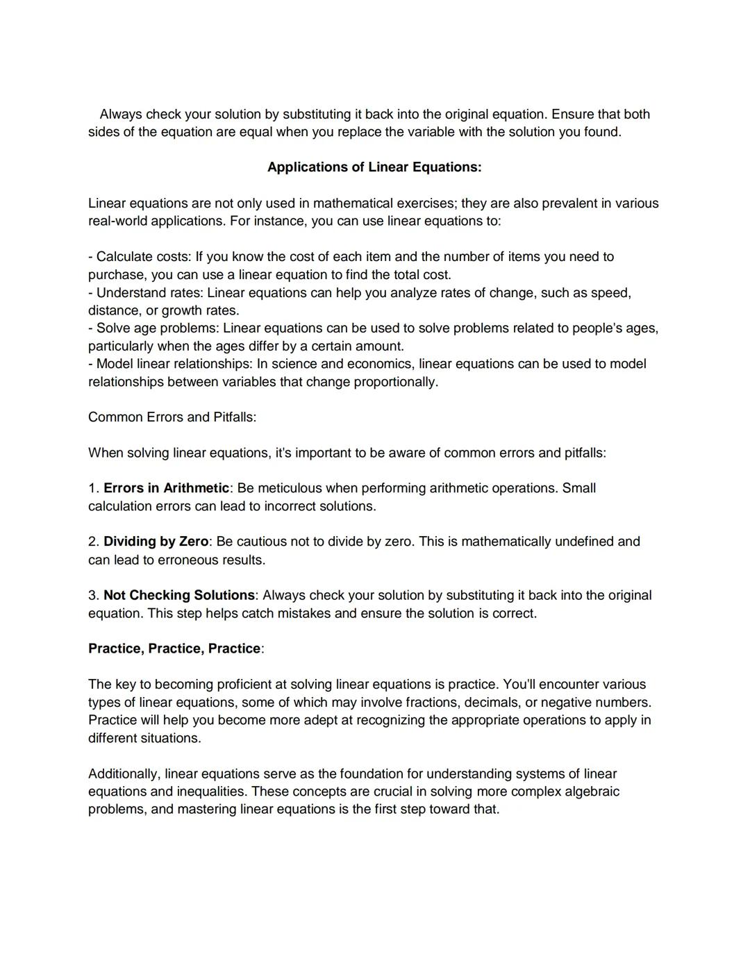 Introduction to Problem Solving
Problem-solving is a fundamental skill in mathematics, and this holds true in the realm of
algebra as well.