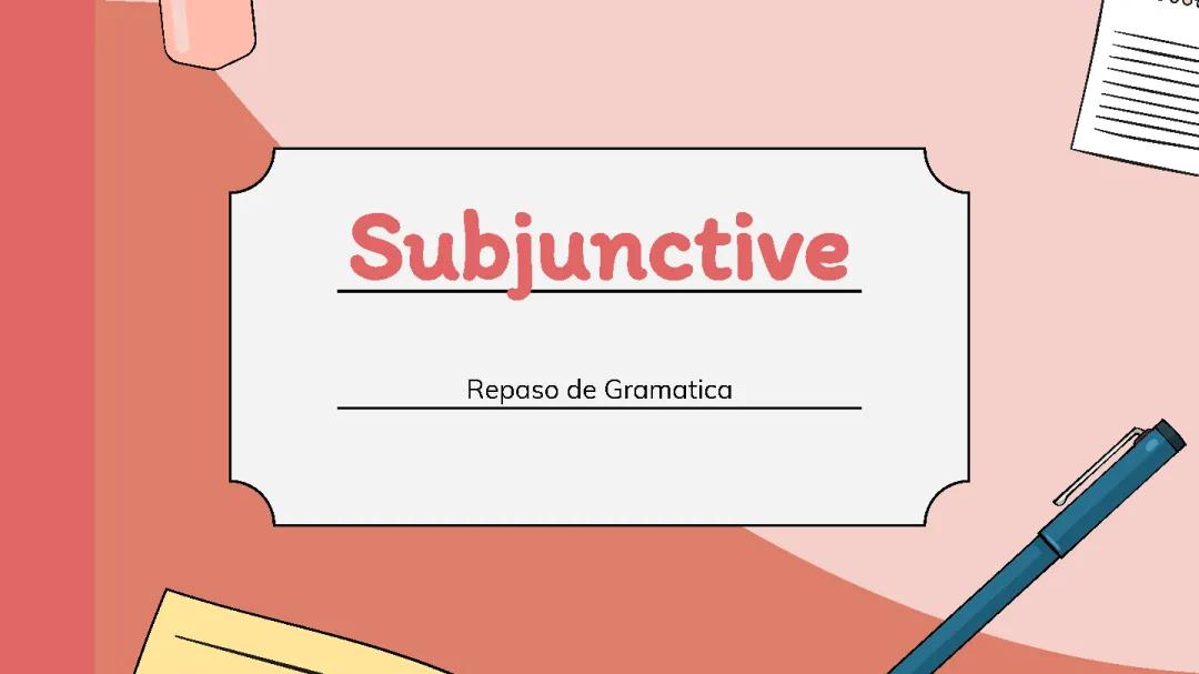 Subjunctive Mood