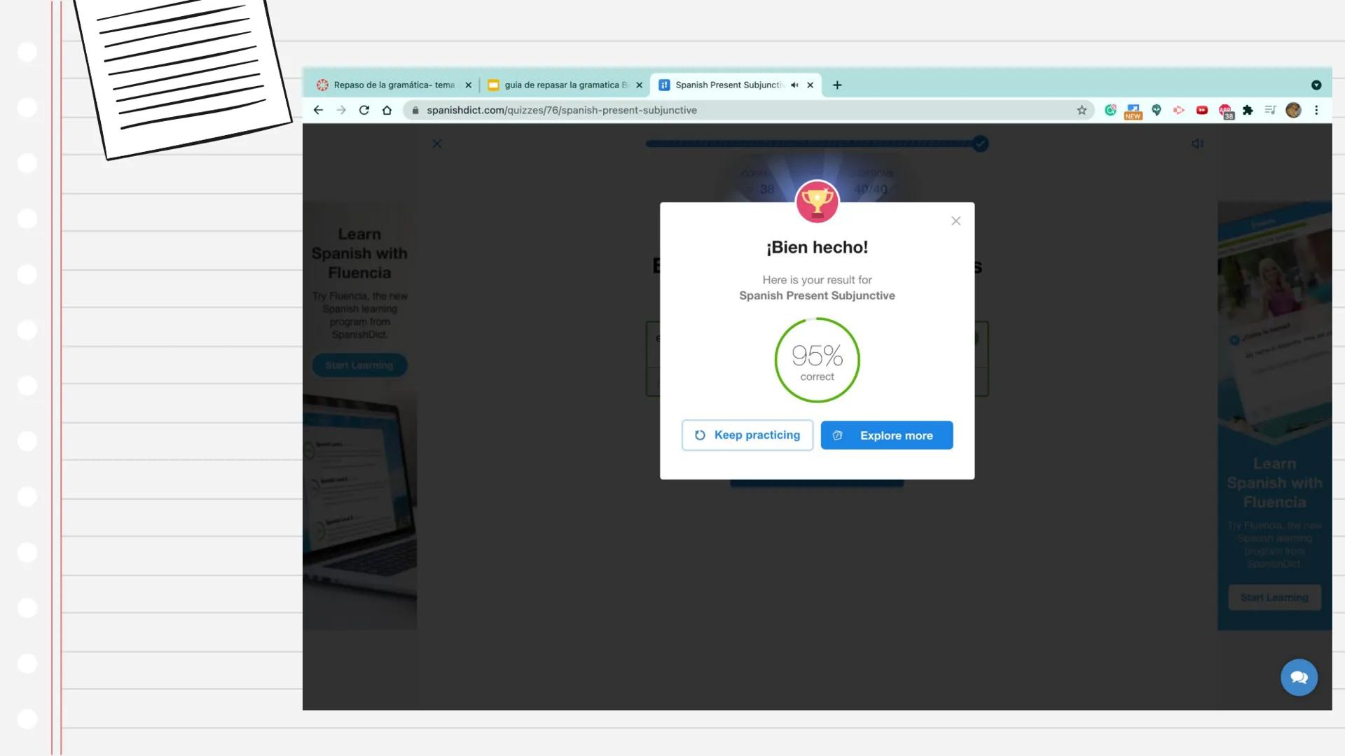 Subjunctive
Repaso de Gramatica Qué es? Present subjunctive mood
Used when there is:
Desire
◆ Ignorance
Emotional statement
Perhaps/Maybe
Th