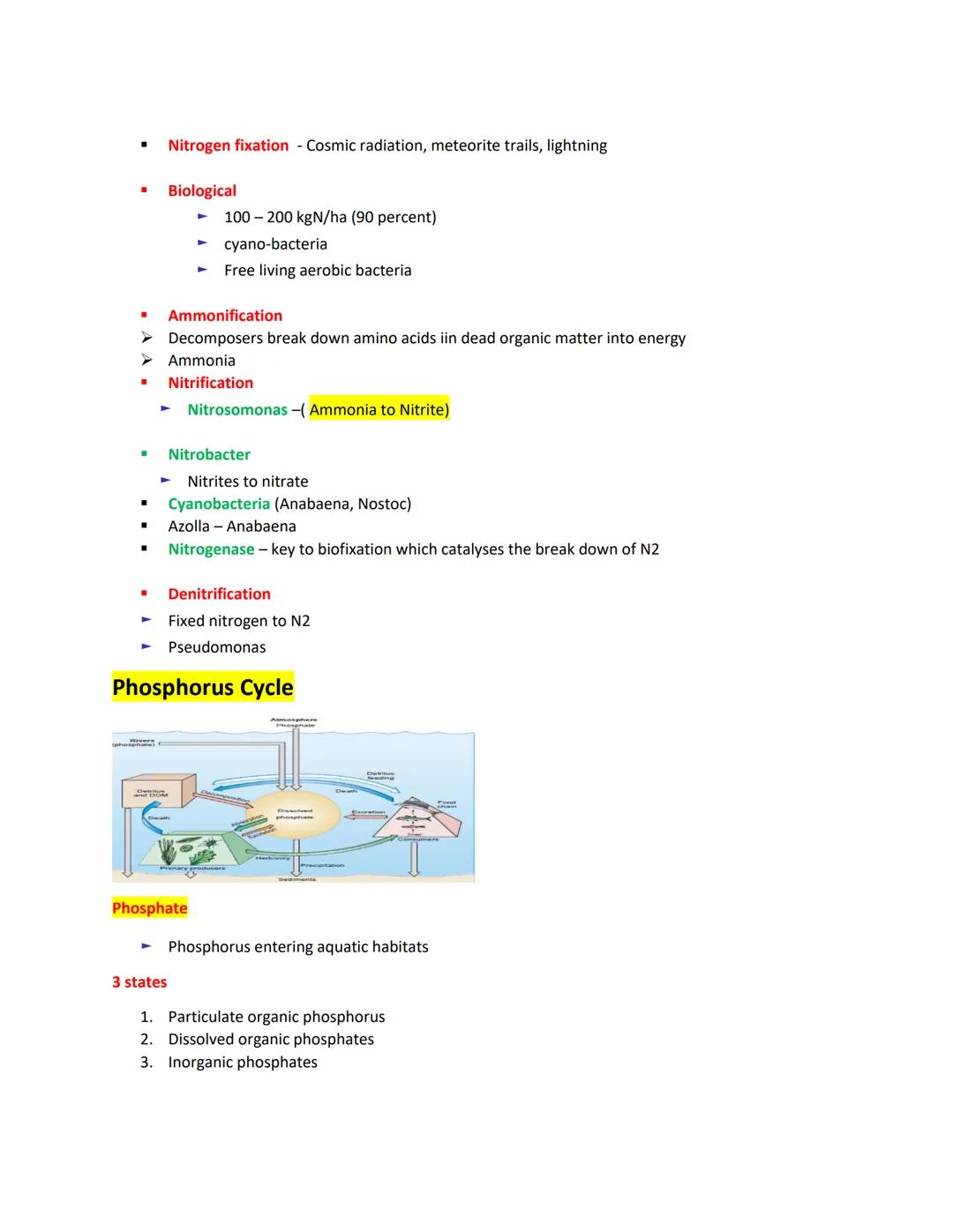 # BIOGEOCHEMICAL CYCLES
➤ The process in which chemical elements, including all essential elements of life, tend to circulate
in the biosph