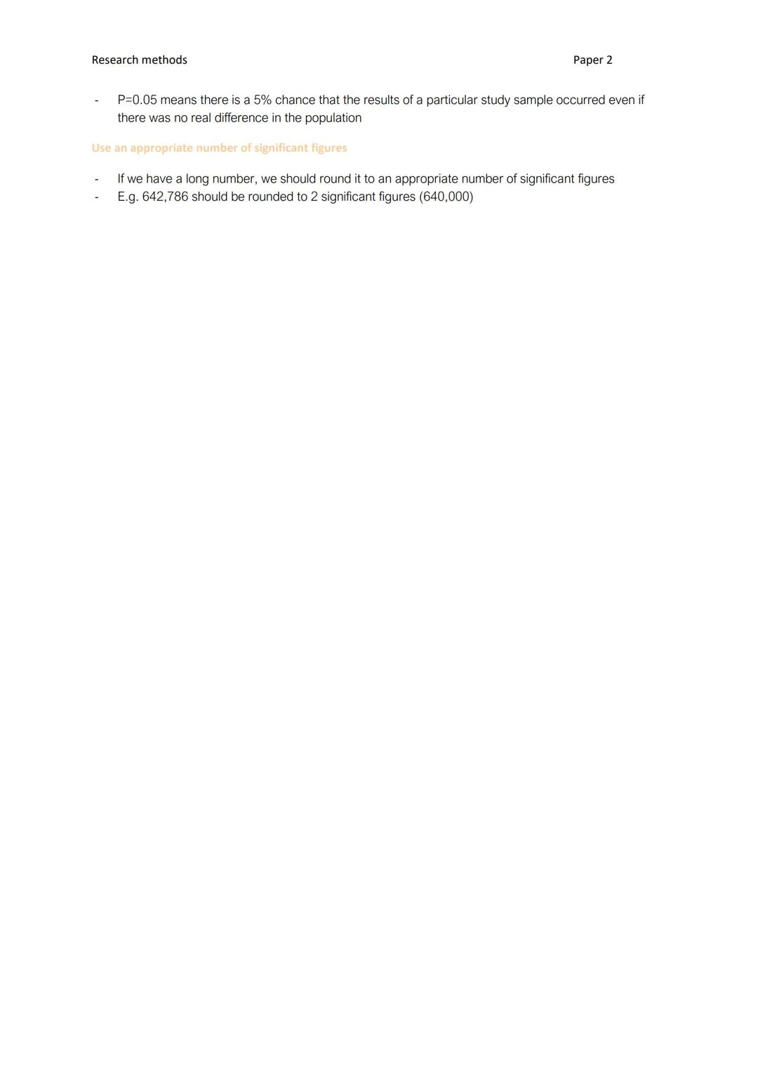 Research methods
A01
Mathematical content
Calculation of percentages
E.g. There were 6 participants whose score was higher for the energy dr