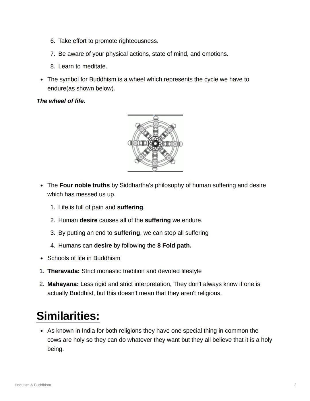 Hinduism & Buddhism
Status Done
Tags
Hinduism
• It is a mix of Monotheistic, polytheistic, monistic, and more.
• More than 80% of India is H