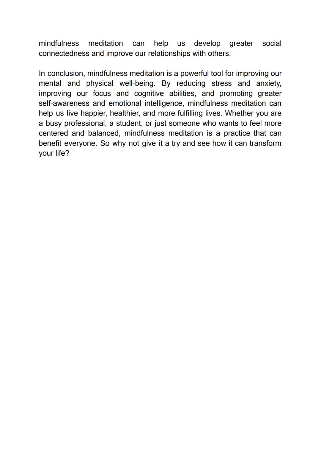 The benefits of mindfulness meditation
openly!
Compassionate
Patiently
BODY A
Following
Frey
Curiously
objectivel
Sensing
Recept
Ensing
THIS