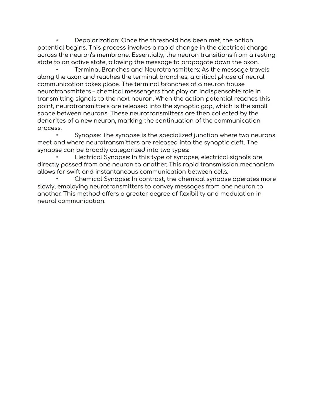 AP PSYCHOLOGY UNIT 2 - 2.3 Overview of the
Nervous System
Nervous System:
The nervous system serves as the body's intricate electrochemical