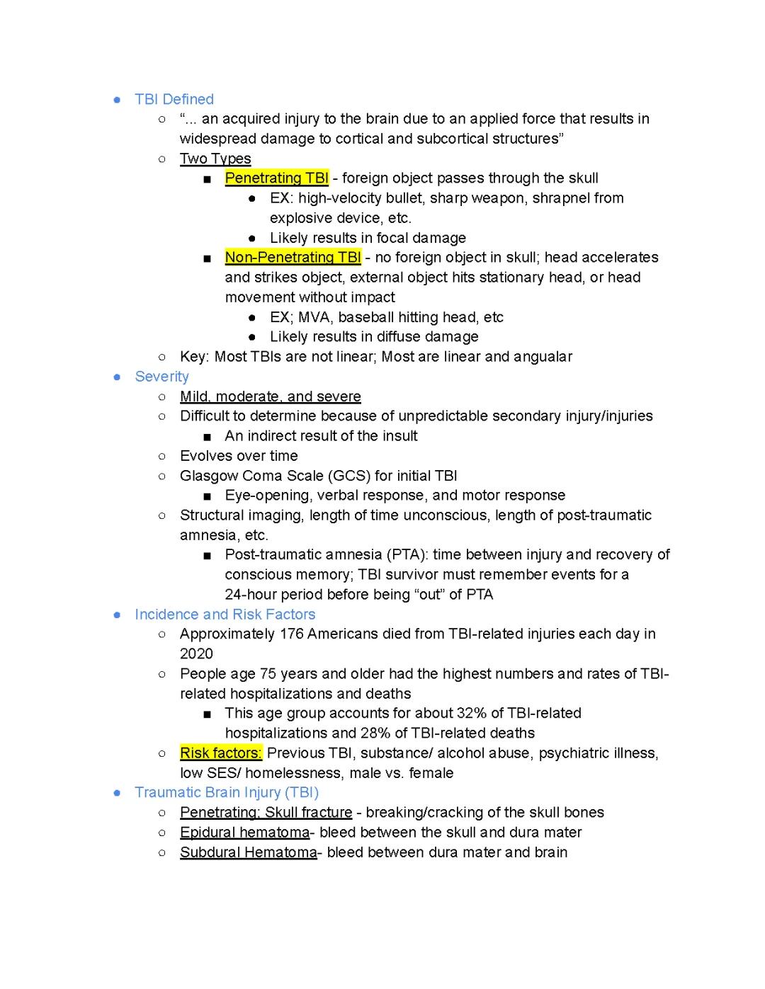 Understanding Traumatic Brain Injury: Communication and Science Disorders
