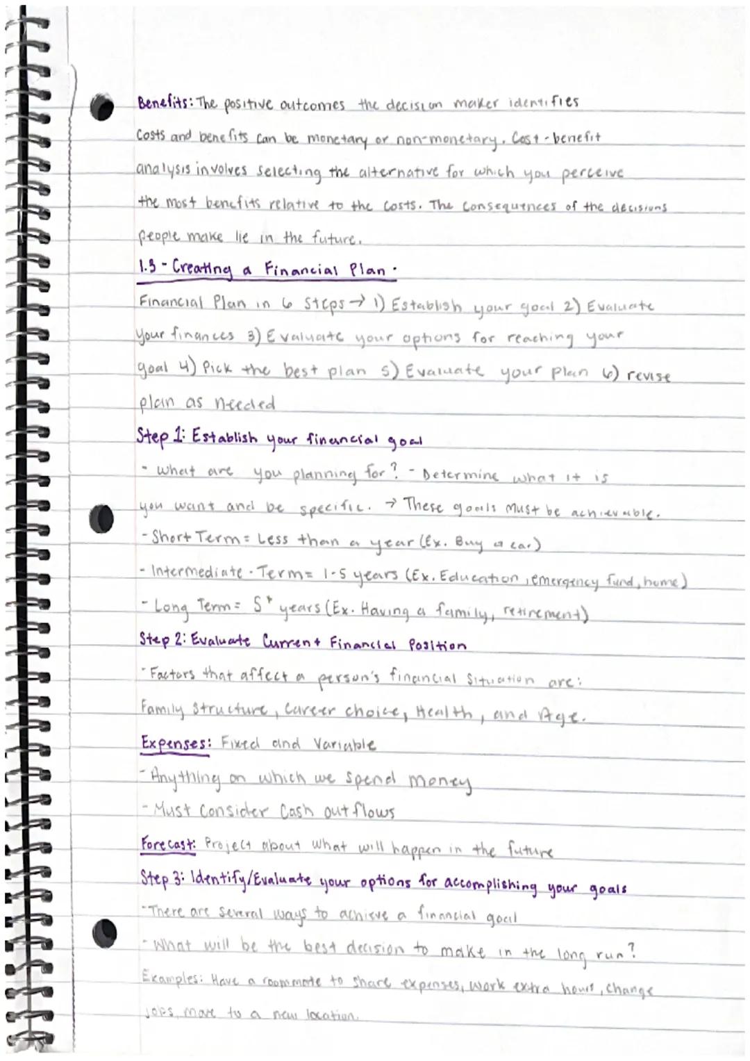 Personal Finance : 1.1
What is Personal Finance ?
-The Management of money and financial decisions for a person
or family including budgetin