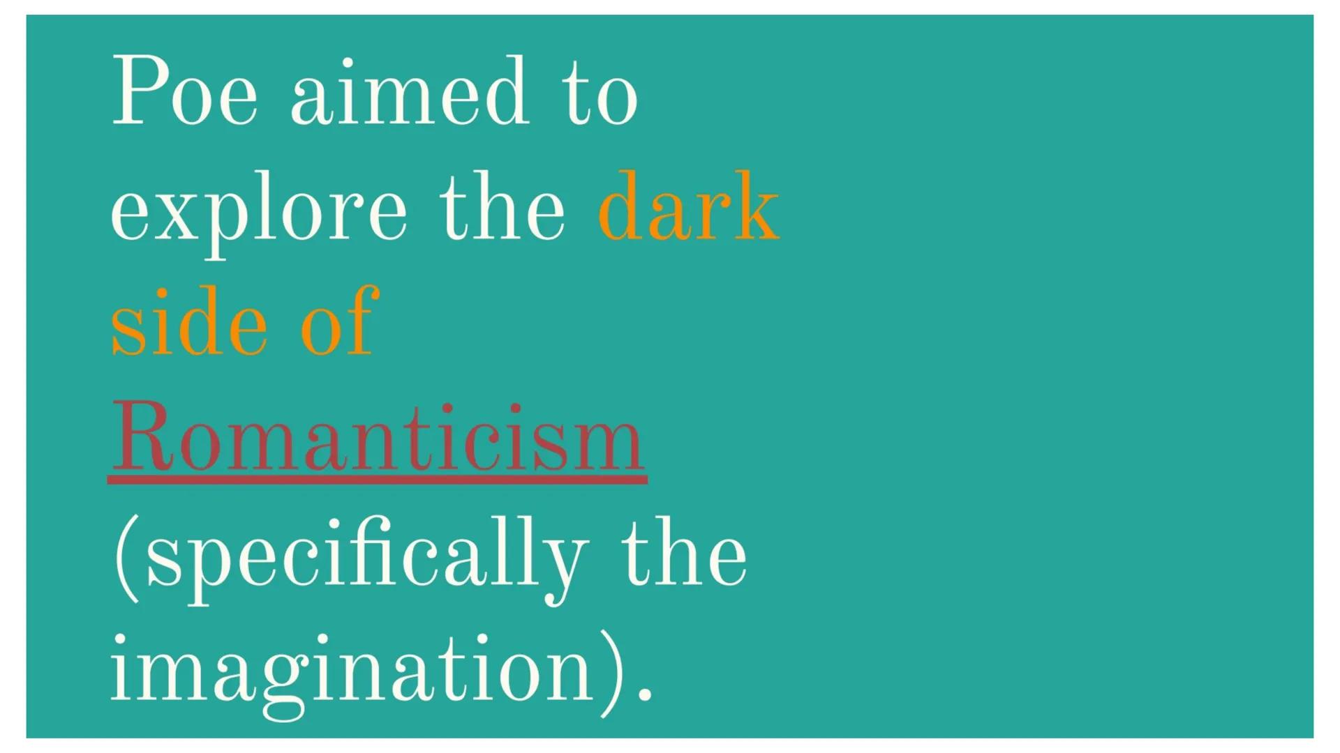 Edgar Allan Poe
January 19, 1809 - October 7, 1849 3 Background Information
Born in 1809
Died of mysterious causes in 1849
Widely regarded a