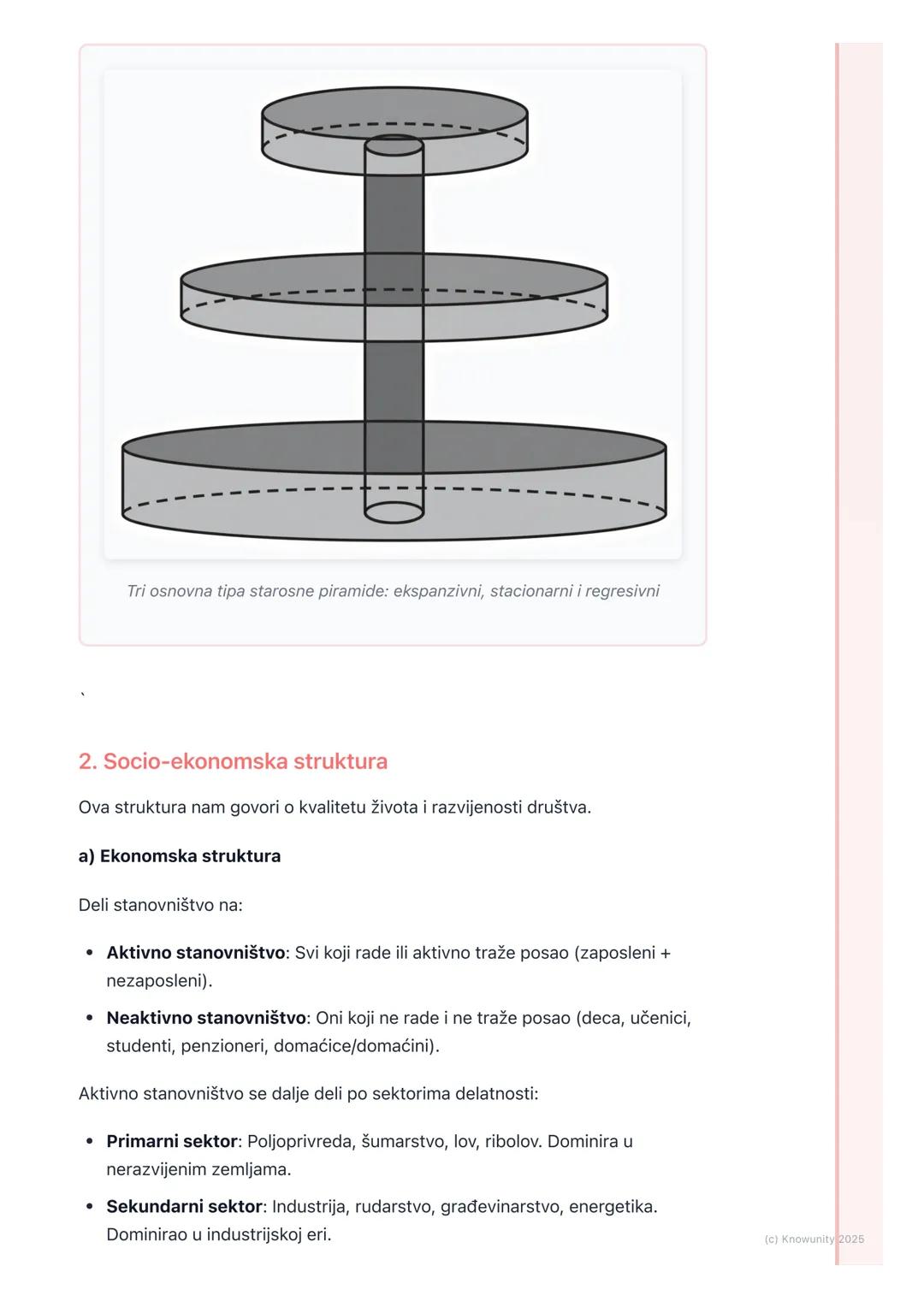 # Struktura stanovništva
Uvod u strukturu stanovništva
Struktura stanovništva nam pokazuje od čega se sastoji stanovništvo neke
teritorije