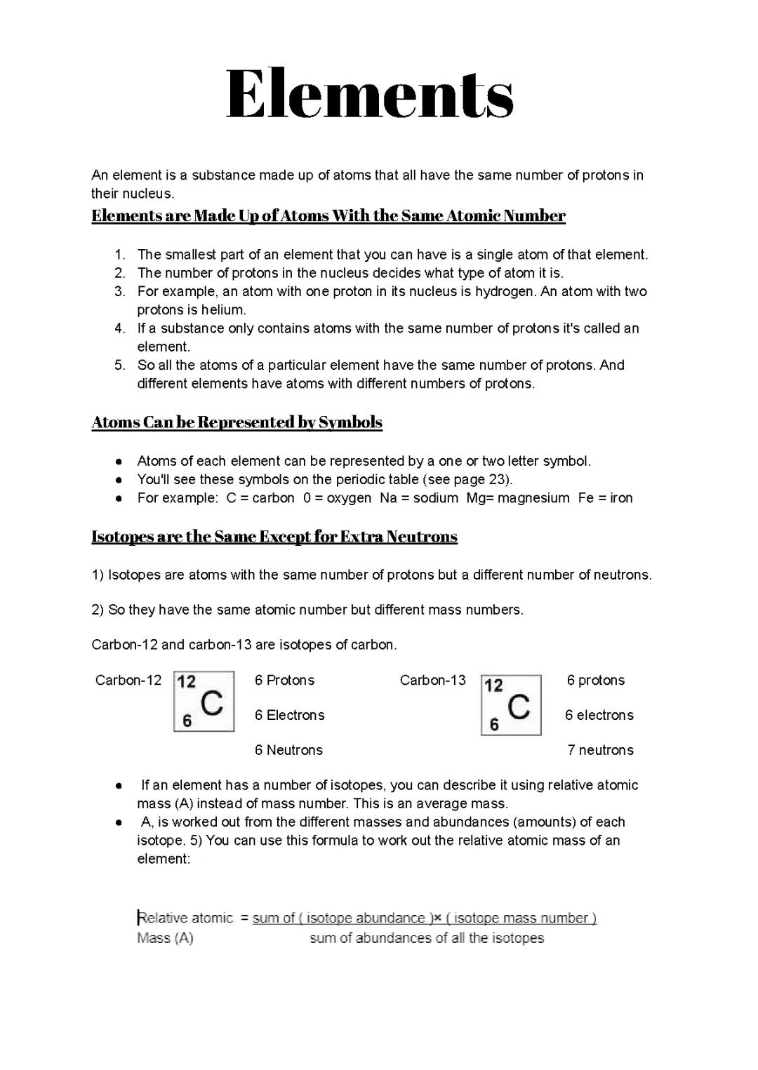 science revision