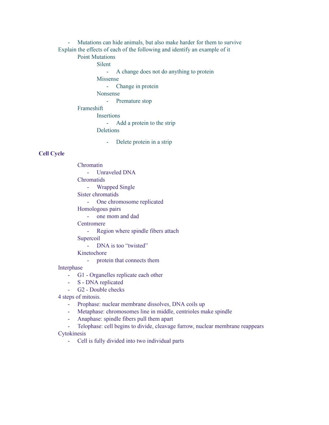 UNIT 2 DNA AND CELL CYCLE STUDY GUIDE
History of DNA
DNA Structure
Chargaff's Rule-Base Pair Rule (30:30:20:20)
Watson and Crick - Found the