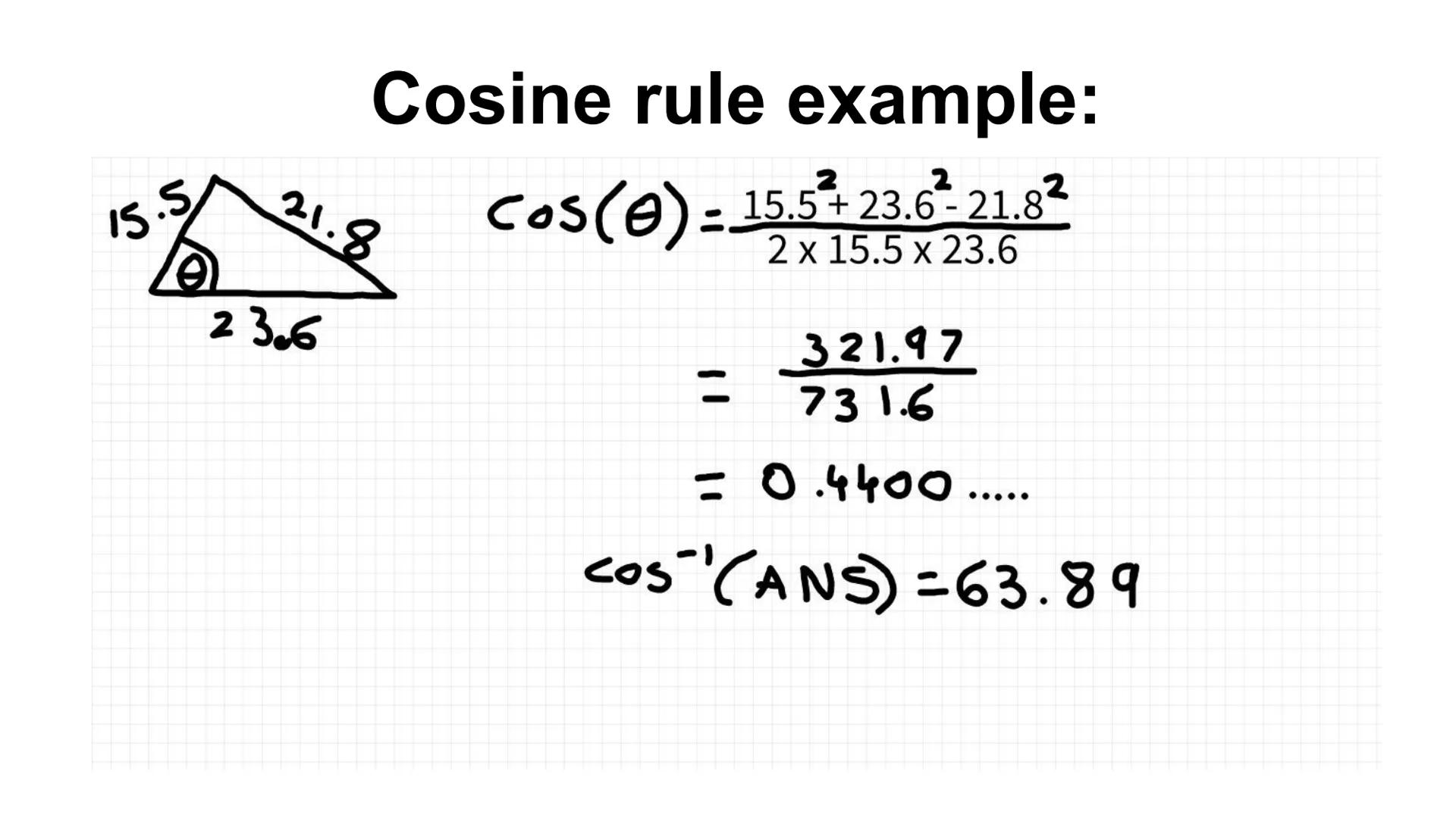 ### Sine rule
$\frac{a}{Sin A} = \frac{b}{Sin B} = \frac{c}{sinc}$
$\frac{SinA}{a} = \frac{SinB}{b} = \frac{Sin C}{c}$