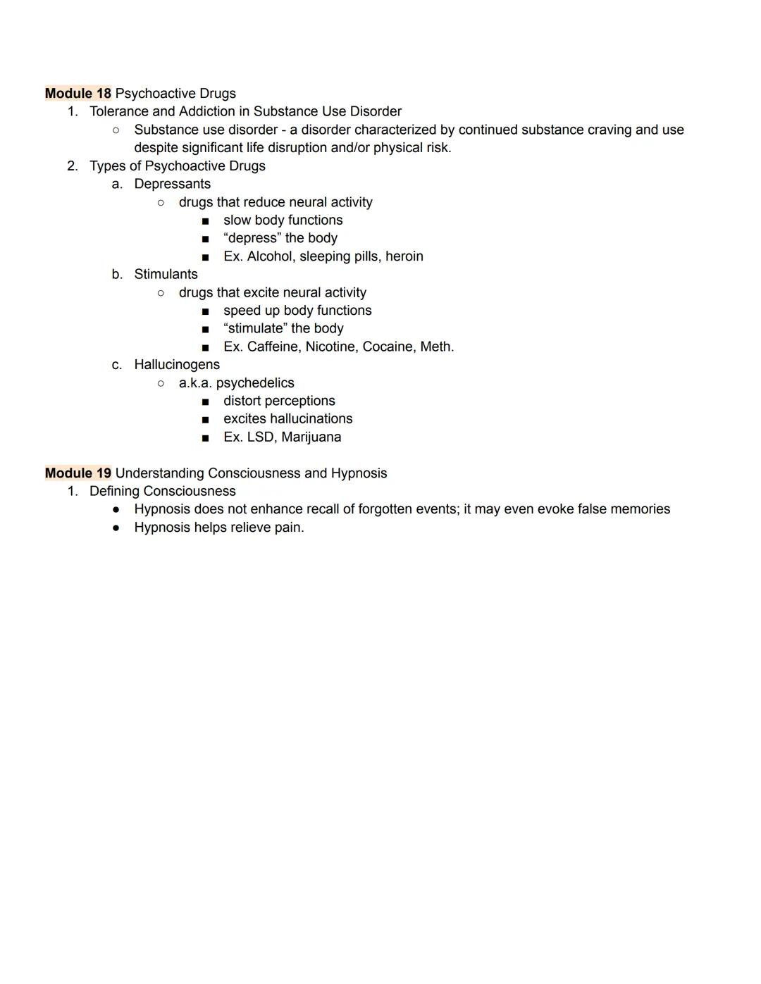 Unit 2 Part 2 Outline
States of Consciousness
Module 16 Sleep Patterns and Sleep Theories
1. Biological Rhythms and Sleep
a. Circadian Rhyth