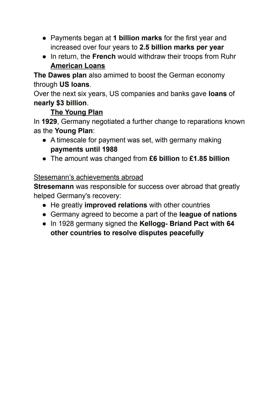 # History
Weimar Germany
The recovery of the Republic, 1924-29
Reasons for economic recovery
As Germany recovered from the disasters of 1923
