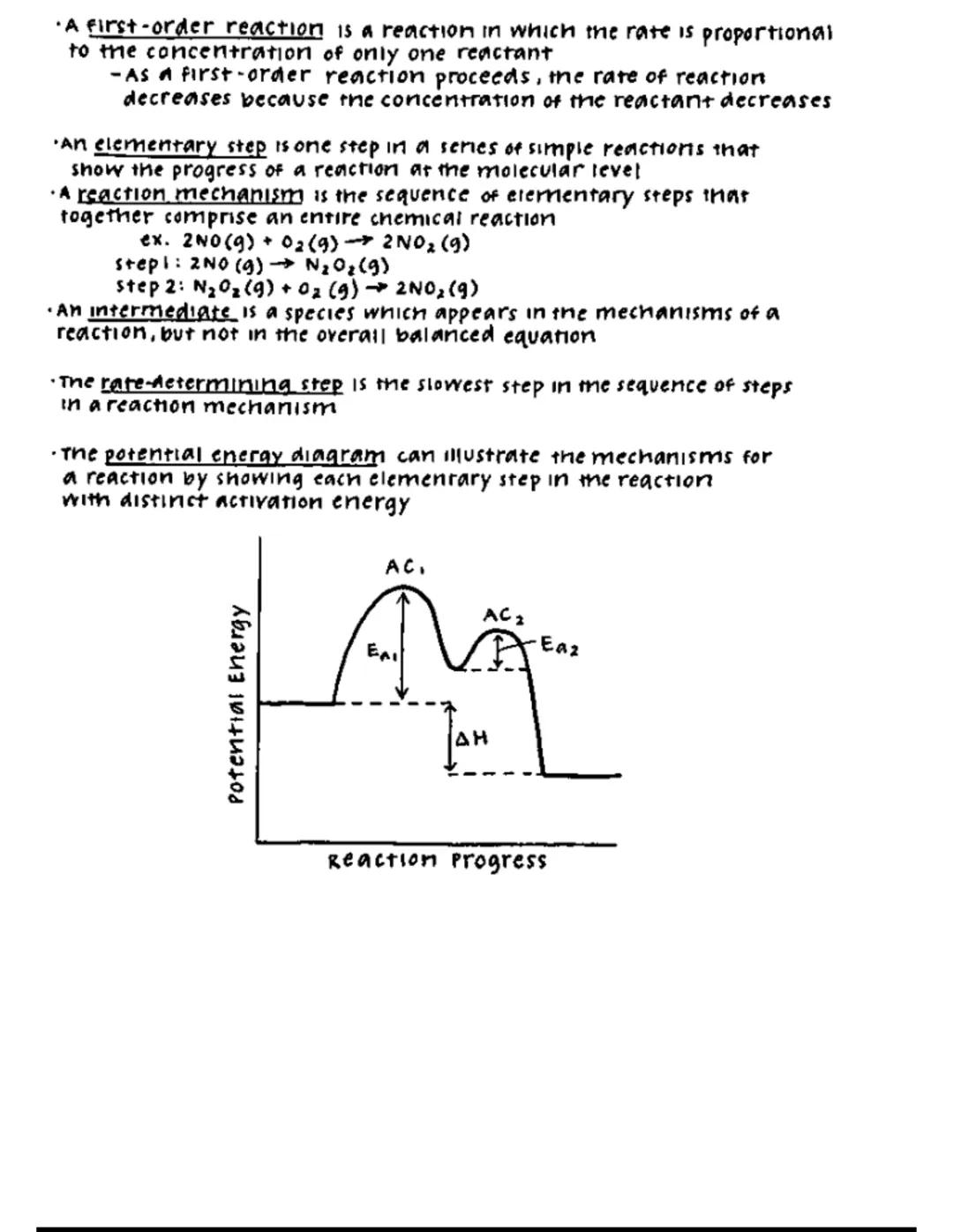 NICK RAMos
chemistry-Kinetics
•A reaction rate is the change in concentration of a reactant or
product with time, measured in molarity per