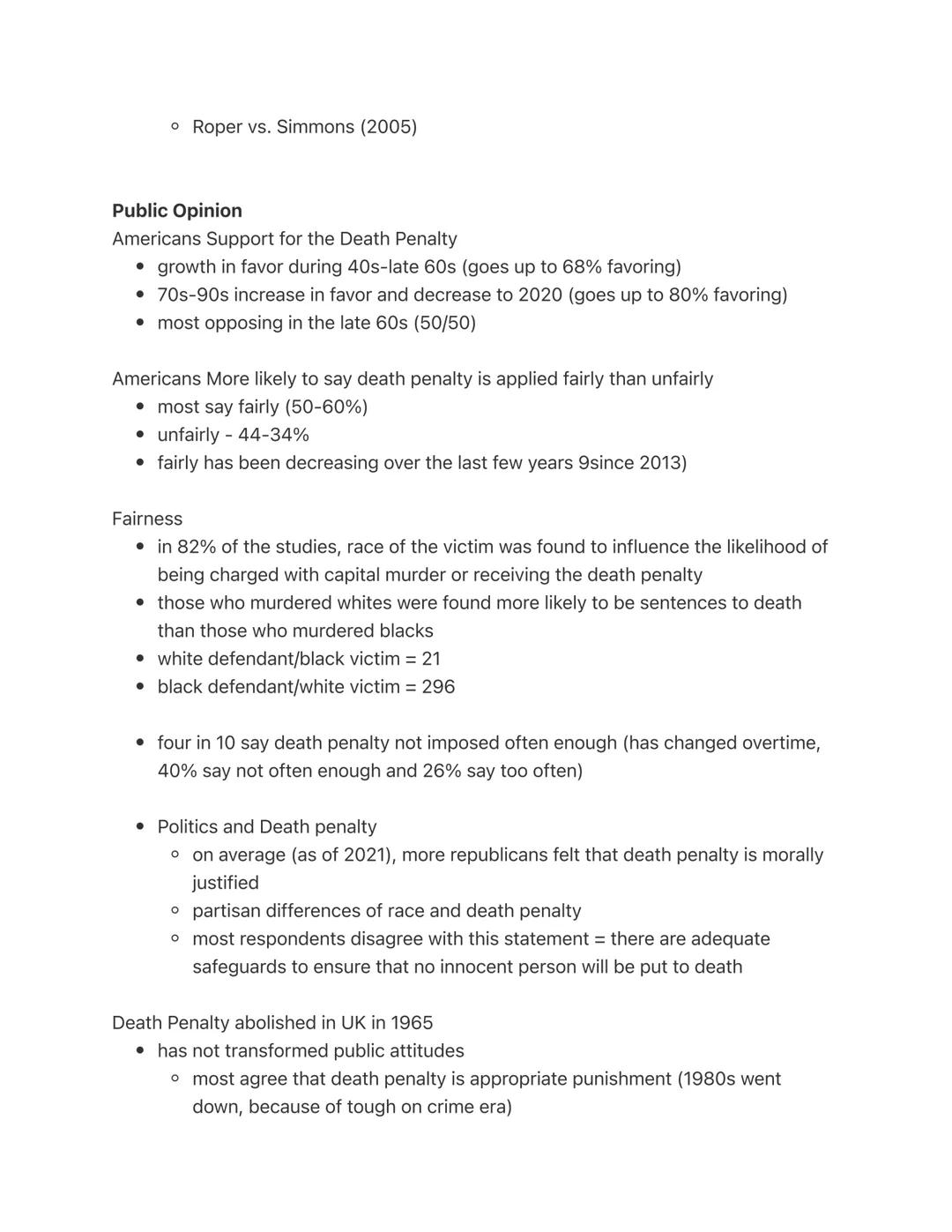 Death Penalty Debate (part 2)
History of Key Supreme Court Decisions
Role of the Supreme Court
• major arbiter of when and to whom the death