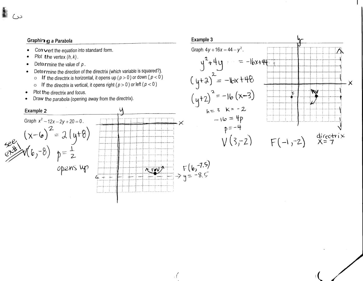 1
Conics
A conic section (or simply conic) is the intersection of a plane and a
double-napped cone
●
●
Introduction to Conics: Parabolas
In