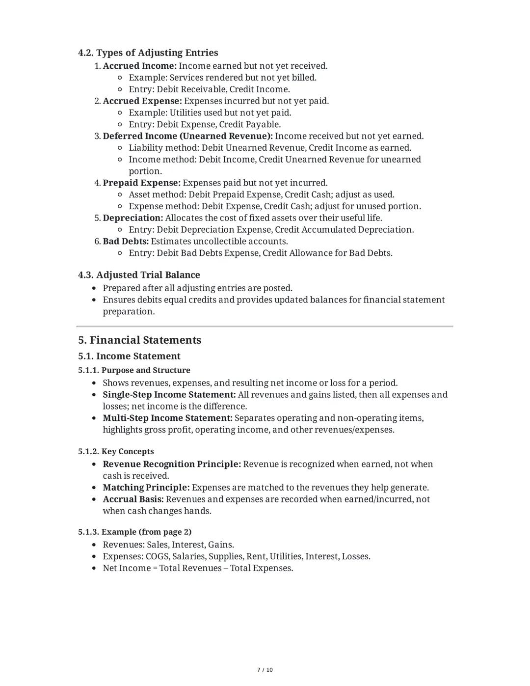 Comprehensive Summary: Accounting Cycle, Adjusting Entries,
and Financial Statements
1. Posting to the Ledger: The Classifying Phase
1.1. Ov