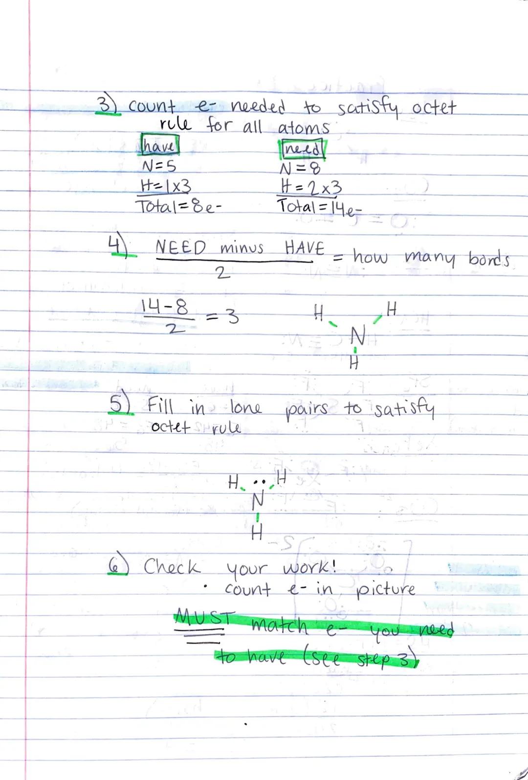 Lewis Structures
Lewis Structures molecules that are covalently,
bonded (representation of it on paper)
✓
A
shows how valence electrons
atom