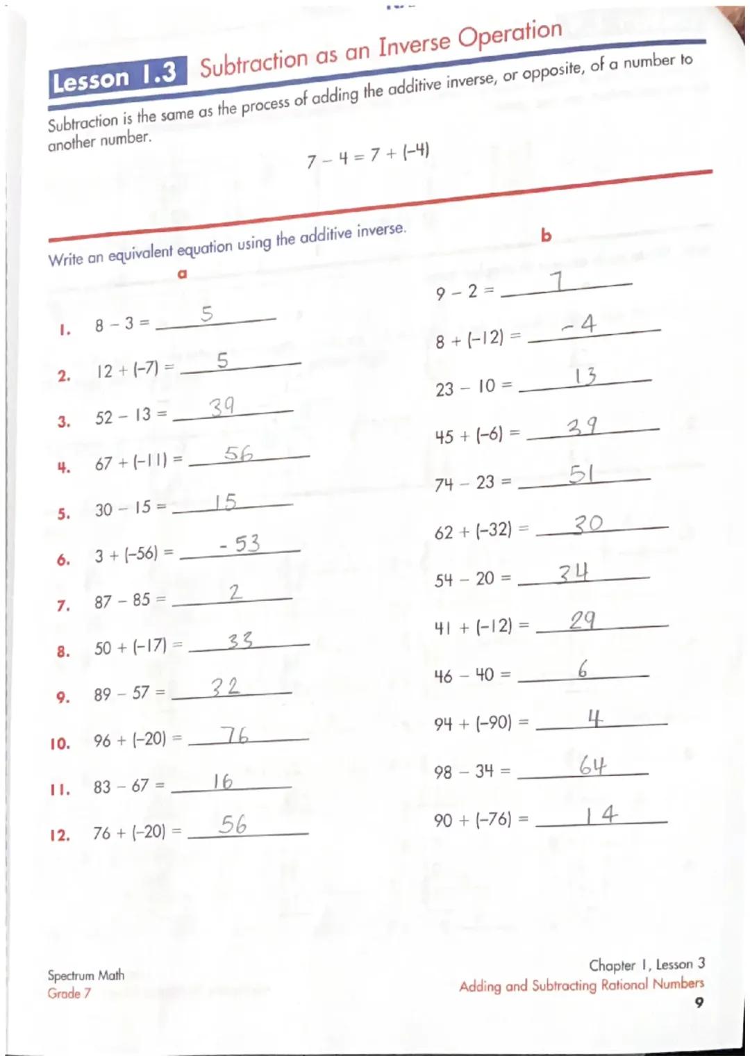 Understanding Subtraction: Exploring the Inverse Addition Operation