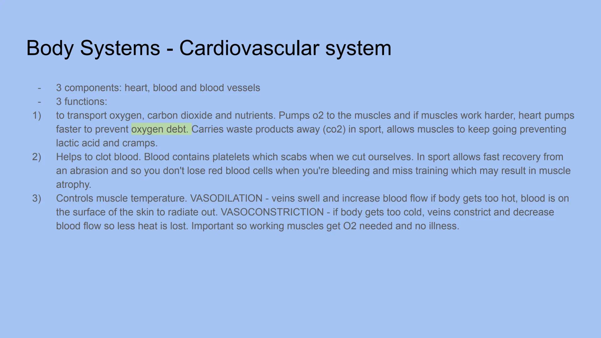 Body Systems- respiratory and
cardiovascular Body systems - respiratory
The respiratory system.
Functions - take oxygen into the body and ta