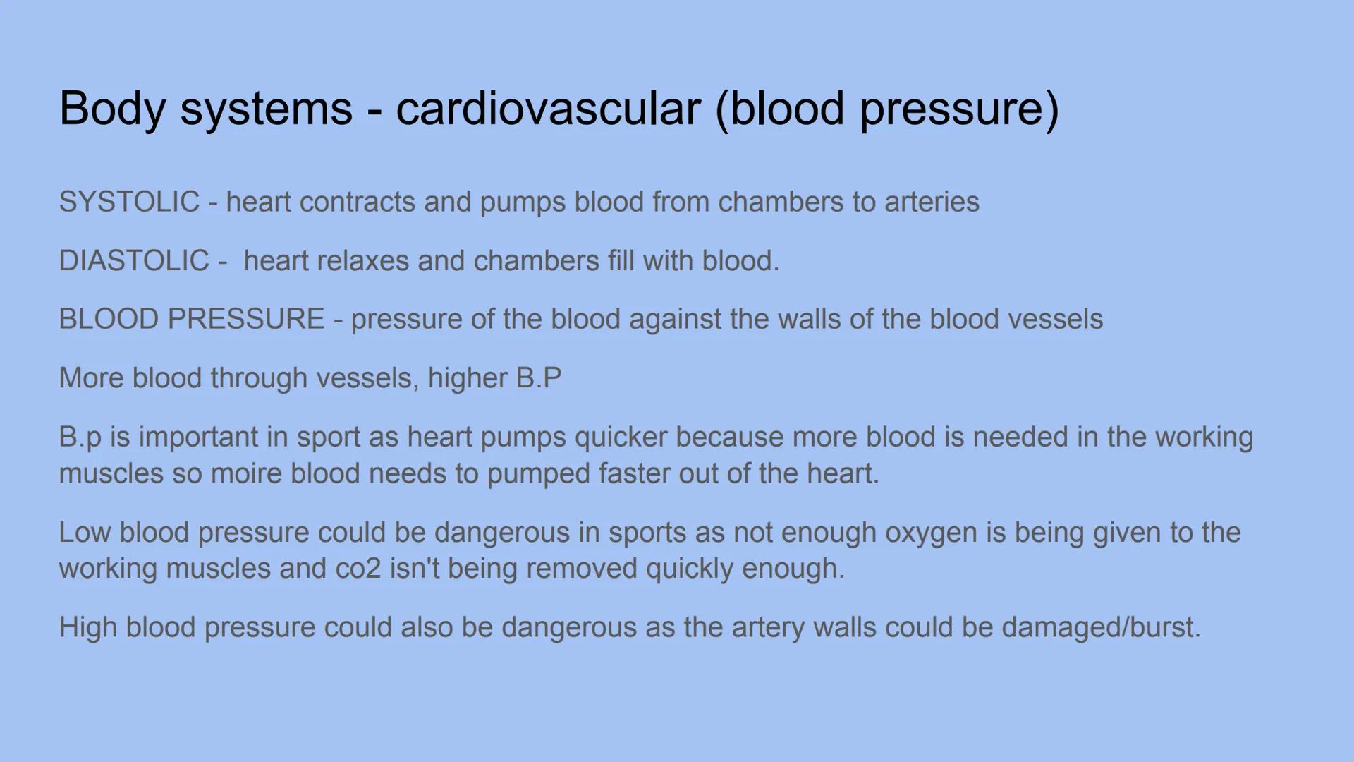Body Systems- respiratory and
cardiovascular Body systems - respiratory
The respiratory system.
Functions - take oxygen into the body and ta