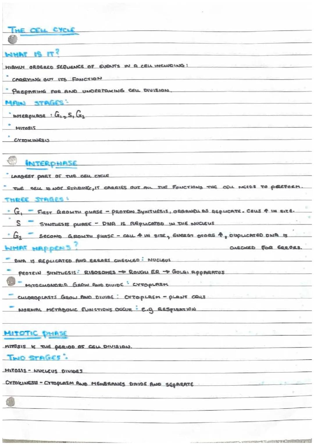 Cell division-The cell cycle