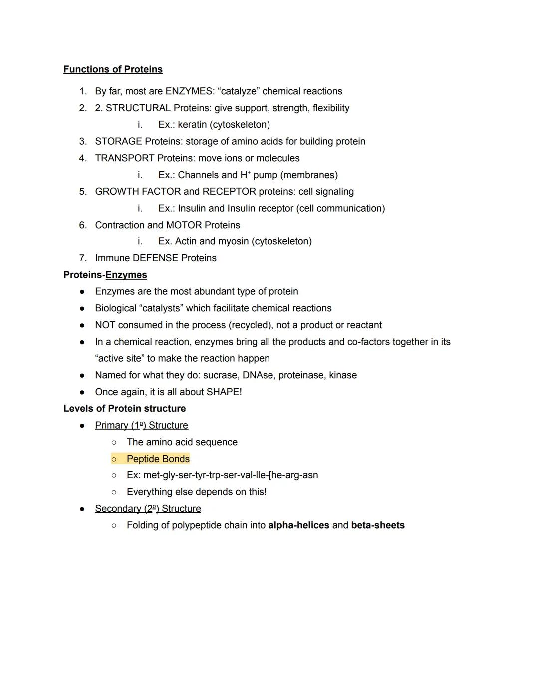 # Chapter 5- Molecules
Four types of Biological Macromolecules
1. Carbohydrates
2. Proteins
3. Nucleic Acids
4. Lipids
Most are polymers: