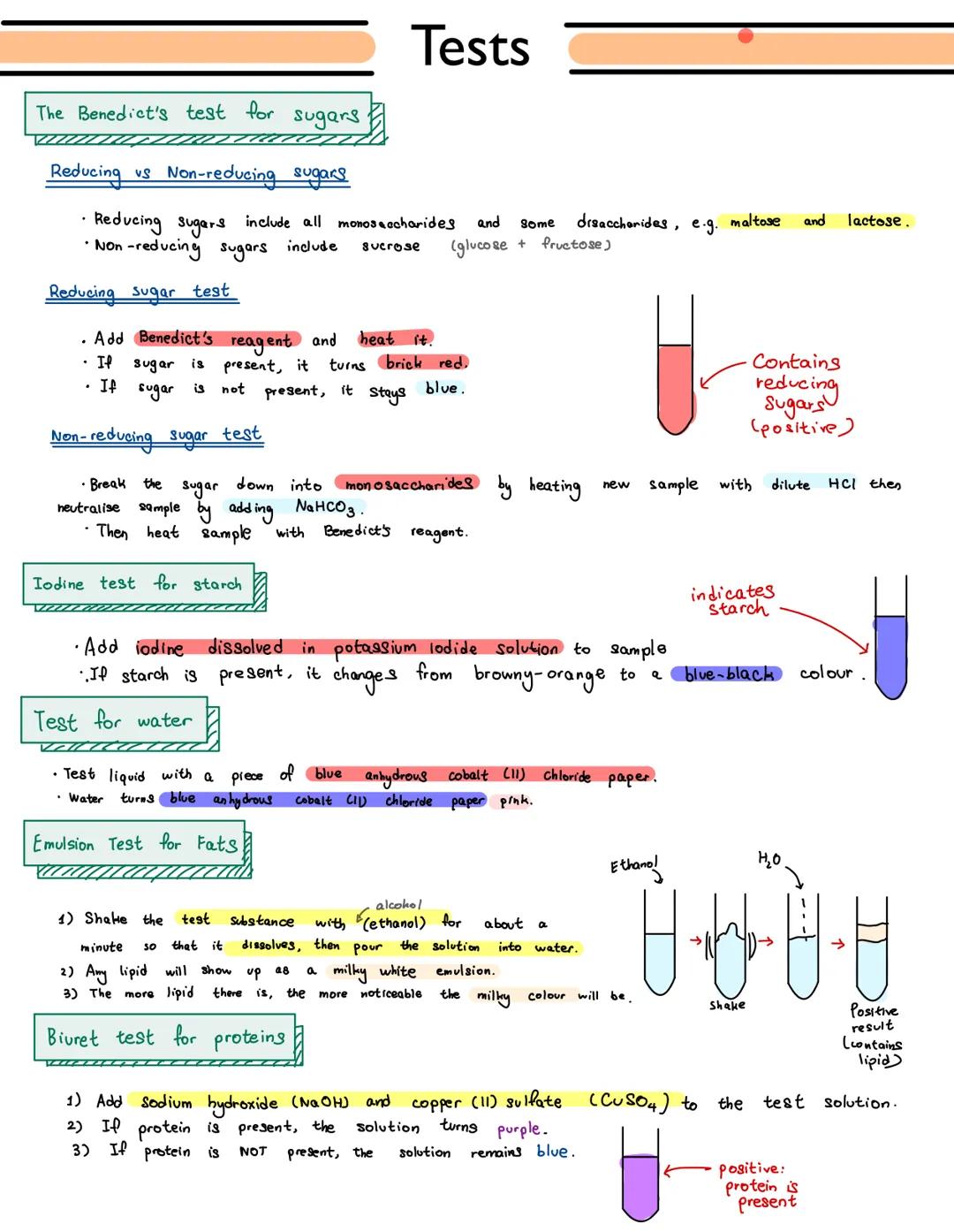<h2 id="benedictstestforcarbohydrates">Benedict's test for carbohydrates</h2>
<p>The Benedict's test can distinguish between reducing and n