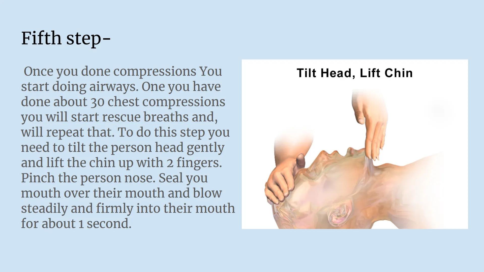 # How to give CPR
-Dulce Castellon First step-
The first thing you should do
if you see someone harm. You
should always first check
scene