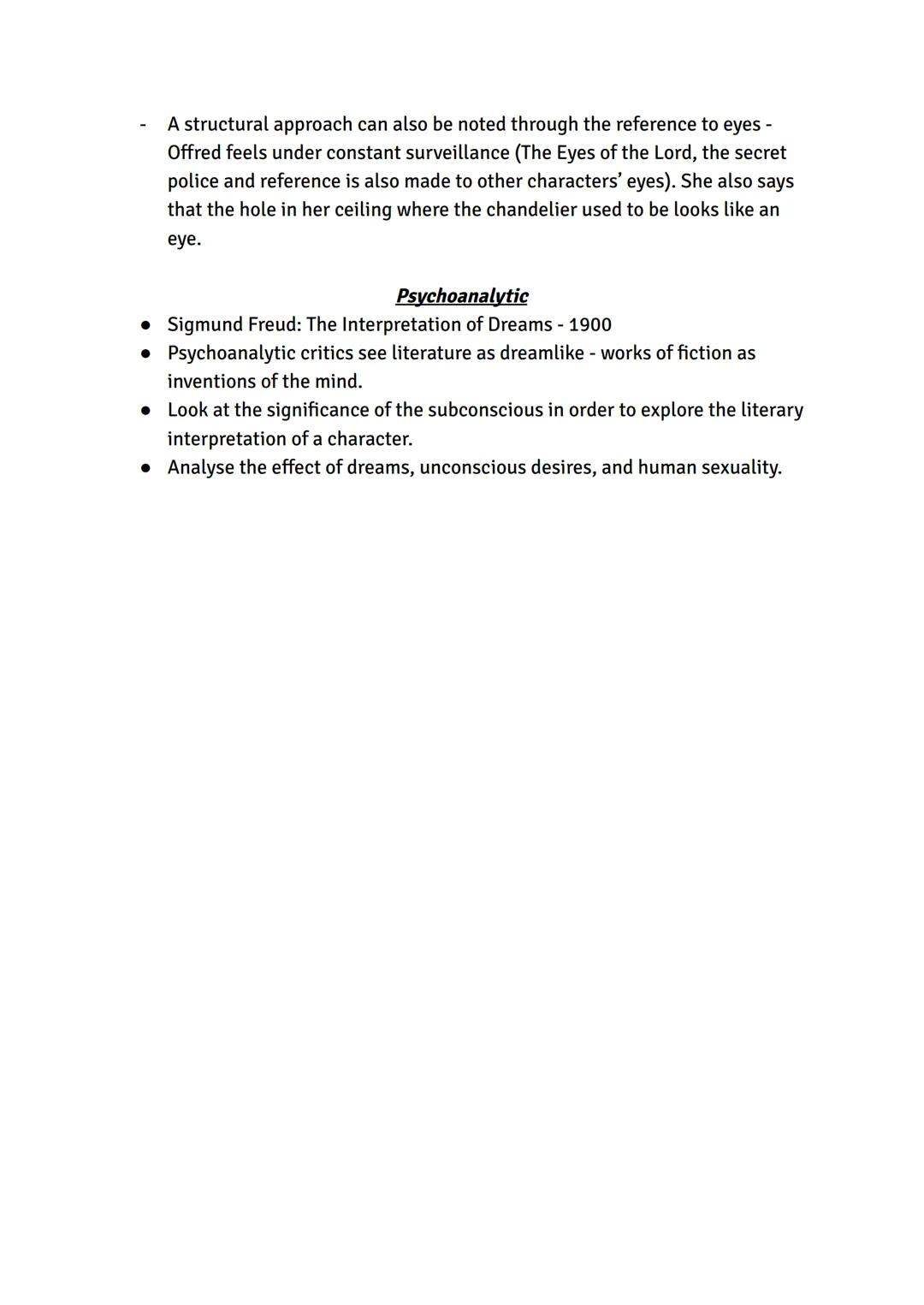 Theory
L.O: To inform your analysis of the text through the interpretations of other readers (aka,
springboard)
Do's and Don'ts
Do:
→ Use wa