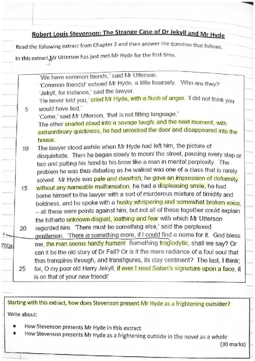 English Lit-Jekyll and Hyde