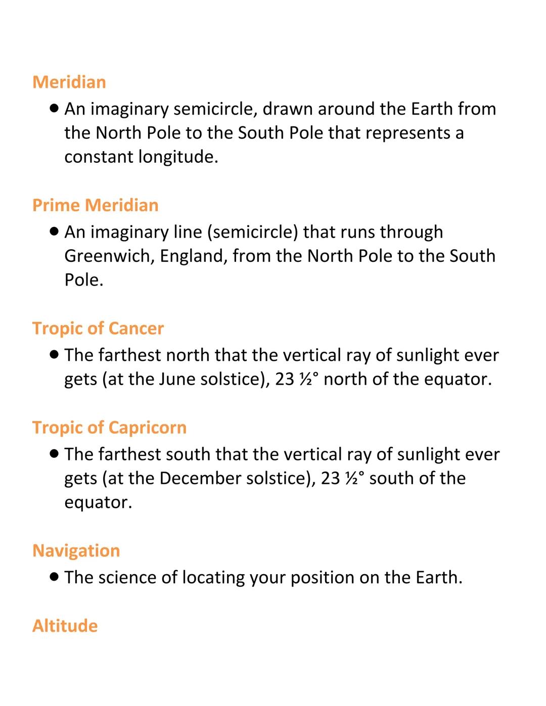 Planet Earth Unit Vocabulary
Oblate Spheroid
The nearly spherical shape of the Earth, slightly
flattened at the poles and slightly bulging a