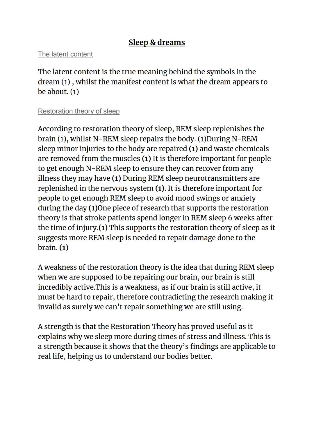 Sleep and Dreams Explained