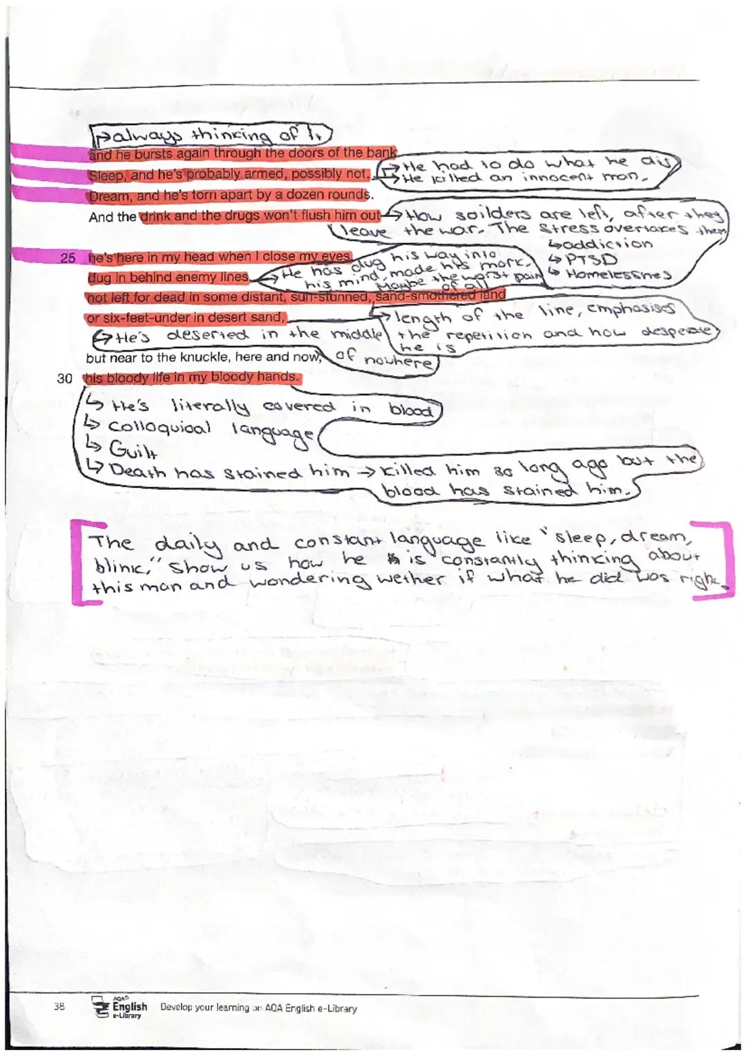 san vs Self
bodys
Remains
1
Long lasting always there.
GCSE ENGLISH LITERATURE
PAST AND PRESENT: POETRY ANTHOLOGY
the war
Simon
Armitage
Eve