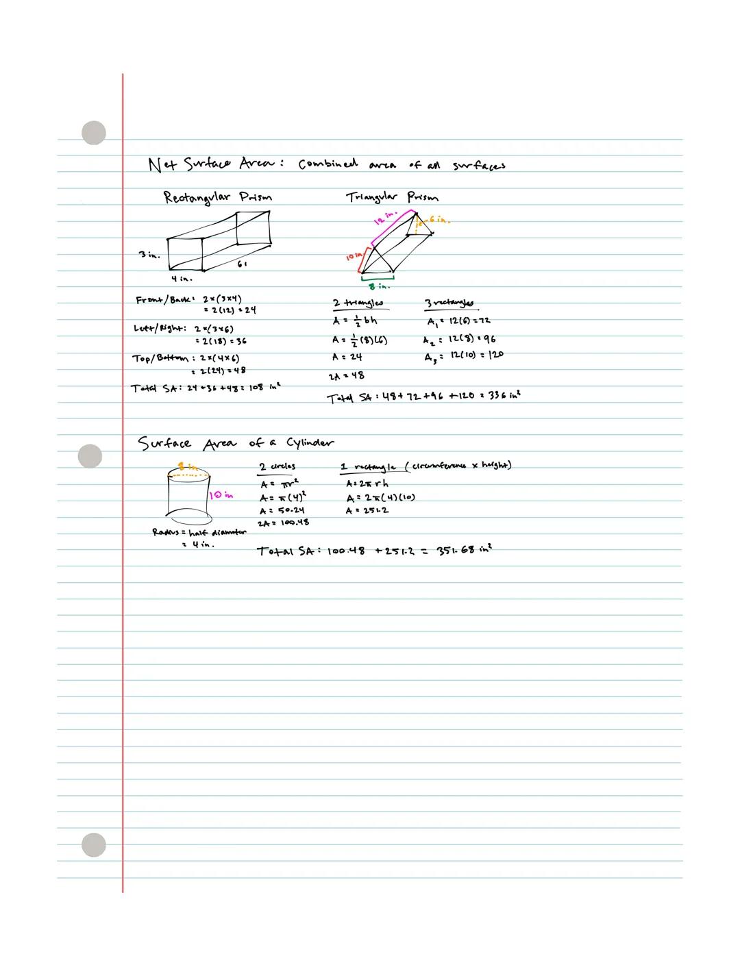 Three Dimensional Figures
→ solid - a three-dimensional figure that encloses a part of space
→ polyhedron - a splid that is enclosed by poly