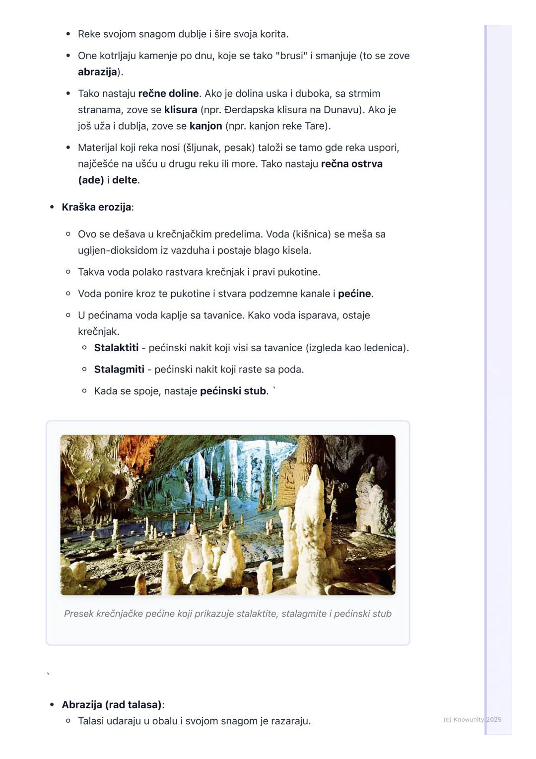 # Spoljašnje sile Zemlje
Uvod u spoljašnje sile
Spoljašnje sile deluju na površini Zemlje i menjaju reljef koji su stvorile
unutrašnje sil