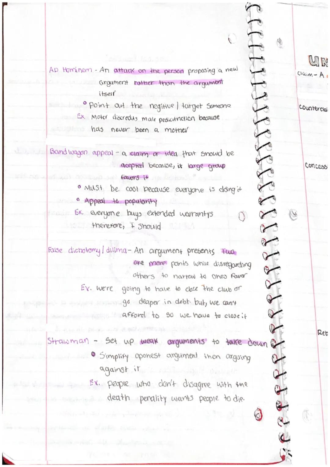 # Logical Fallacies
Fallacies: An error in logical reasoning in an Argument
or a persuasavive text.
* Flawed Statement that can sound tr