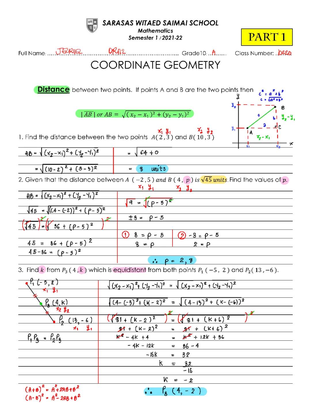 Understanding the Distance Formula in Analytic Geometry