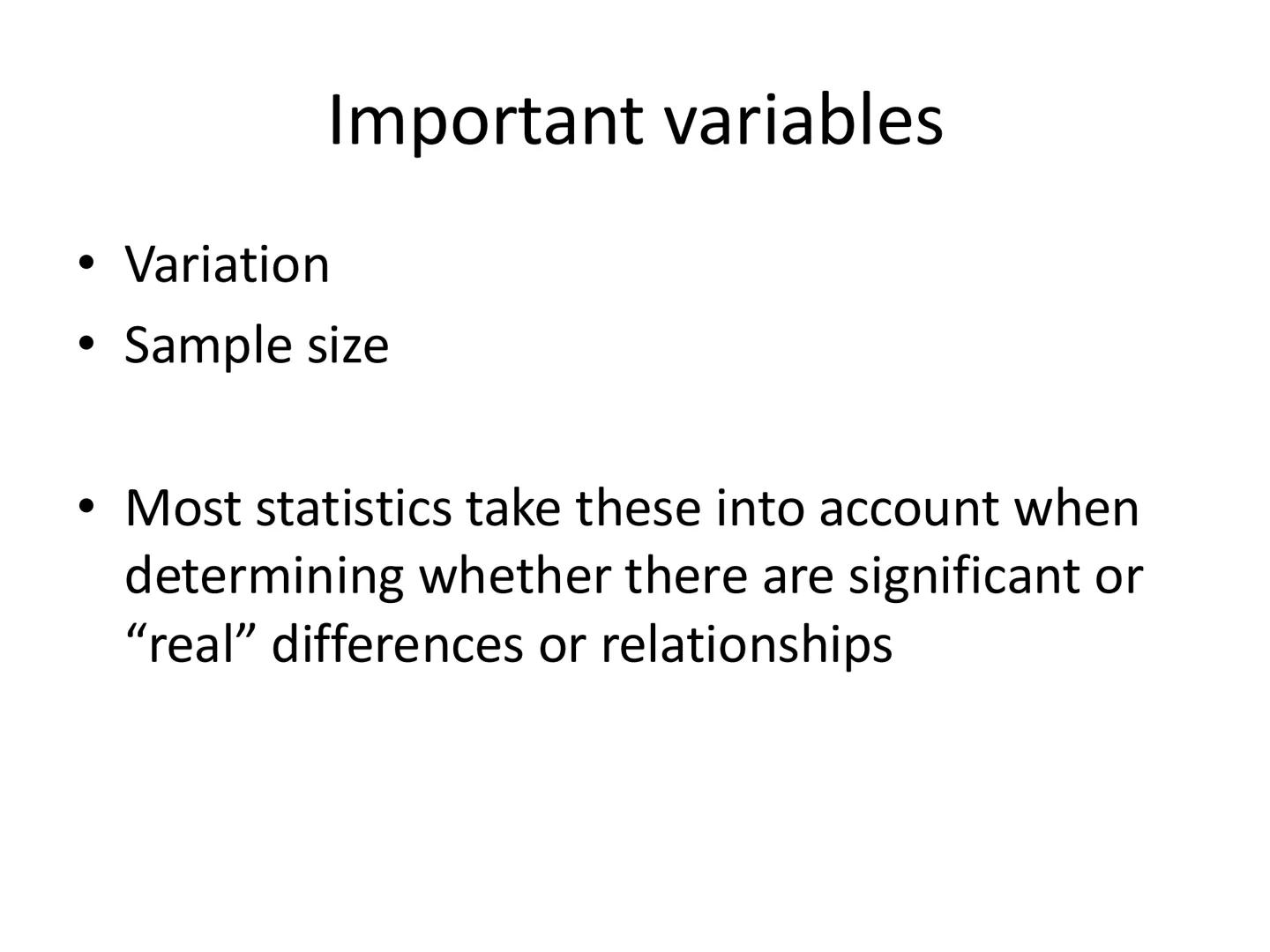 Introduction to Statistics # Introduction to Statistics
- Why is this important?
- Skill needed by scientists
- Tool used for scientific ex