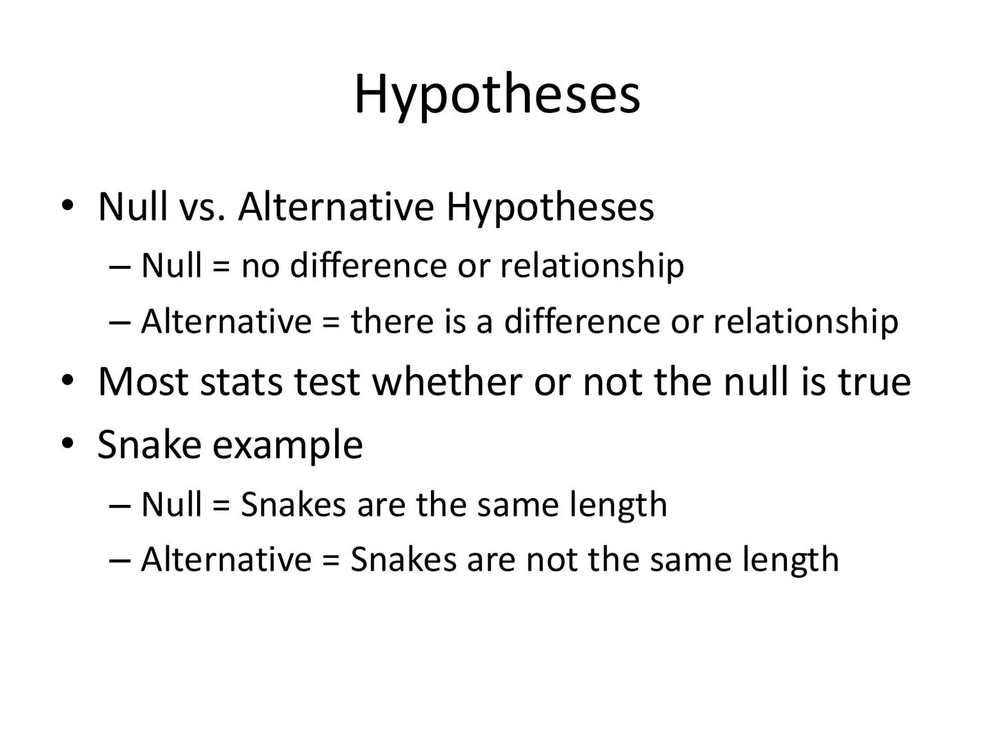 Introduction to Statistics # Introduction to Statistics
- Why is this important?
- Skill needed by scientists
- Tool used for scientific ex
