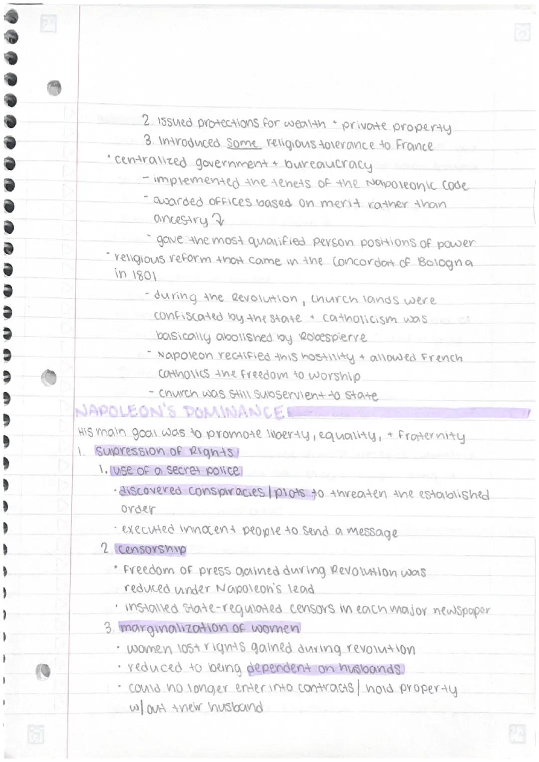 # NAPOLEONIC ERA
NAPOLEON'S RISE!
Not only was the Revolution concerned to enoct the liberall
reforms demanded by the revolutionaries, you