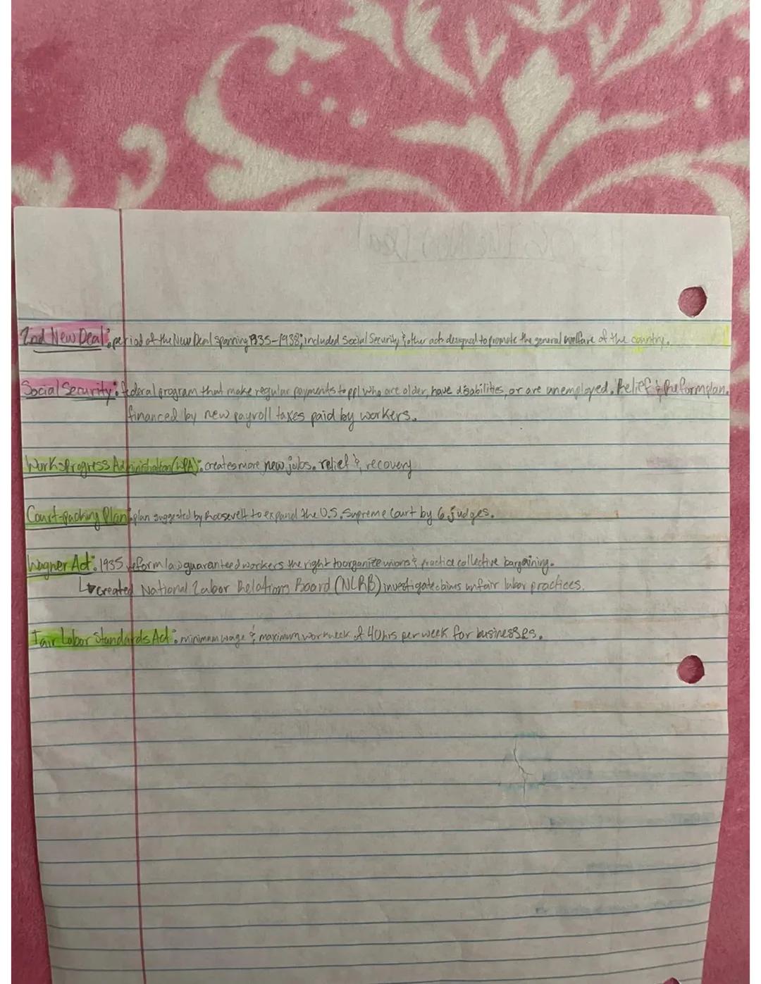 14.06 The New Deal
10-18-2022
New Deal: you. policies & Programs under Roosevelt during the 1930s.
first 100 days; initial period of Rooseve
