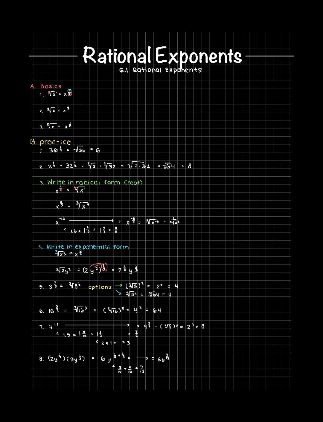 Rational Exponents