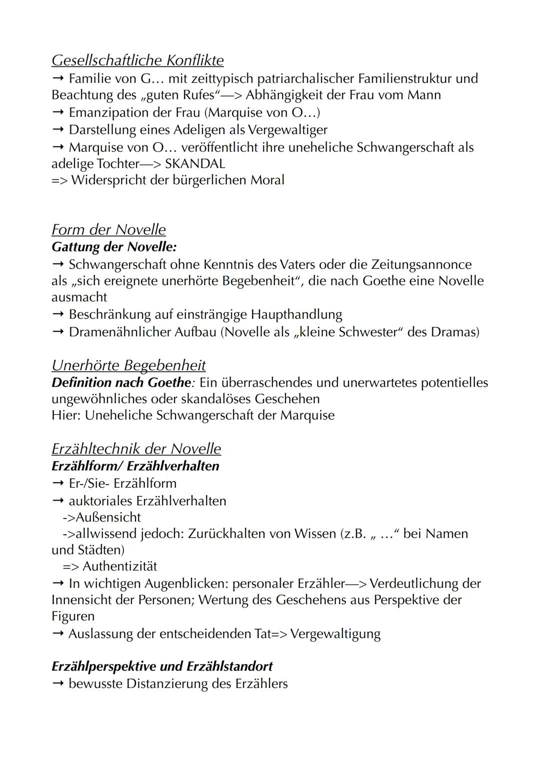 Heinrich von Kleist:
„Die Marquise von O..."
Autor: Heinrich von Kleist
Jahr: 1808
Textsorte: Novelle (Erzählung)
Protagonisten: Marquise v