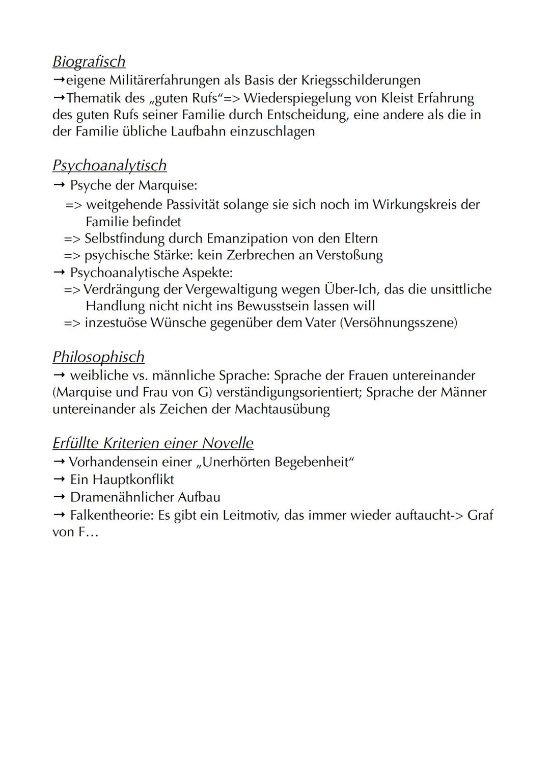 Heinrich von Kleist:
„Die Marquise von O..."
Autor: Heinrich von Kleist
Jahr: 1808
Textsorte: Novelle (Erzählung)
Protagonisten: Marquise v