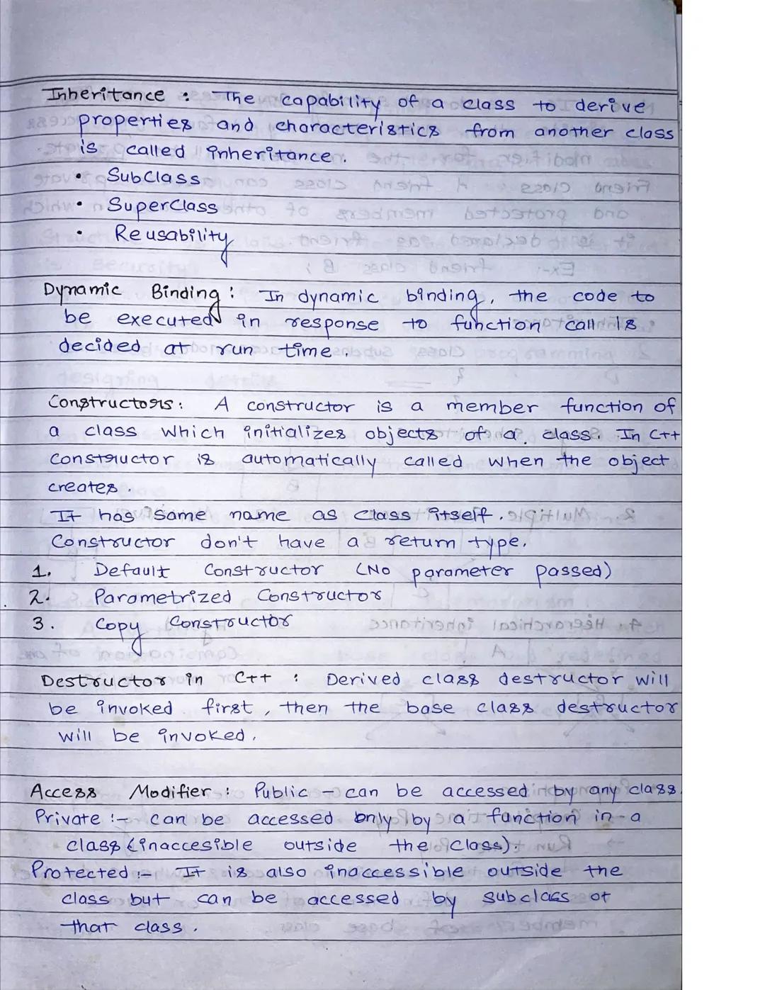 Object :
The main
them 80
aim of oop is to bind together the
and the functions that operate on
no other part of the code & can access
this f