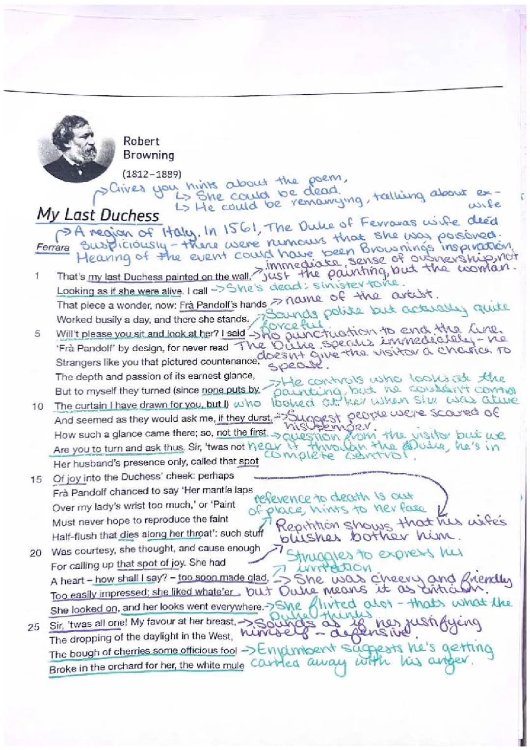 My Last Duchess - Robert Browning