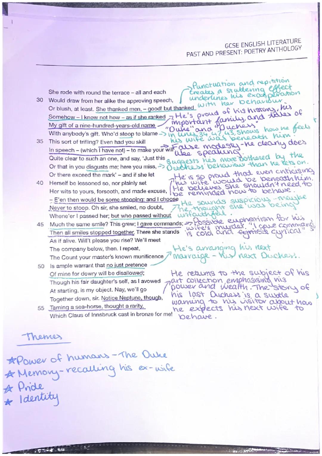 Robert
Browning
(1812-1889)
hints about the poem,
● Gives you hinne could be dead.
wife
My Last Duchess
Ferrara
L> He could be remarrying, t