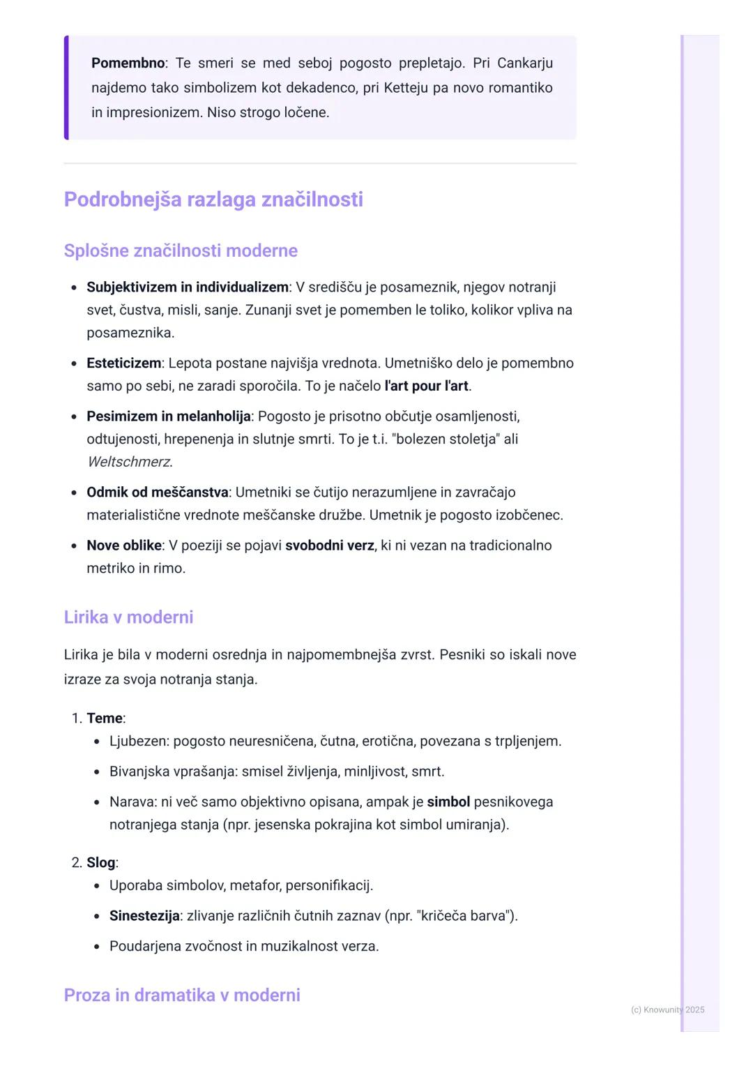 # Moderna
Uvod v slovensko moderno
Moderna je literarno obdobje, ki se v Evropi in pri nas pojavi na prehodu iz 19. v
20. stoletje, nekako